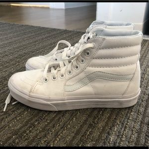 white high top vans